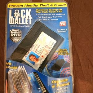 New RFID credit card wallet.  Safe